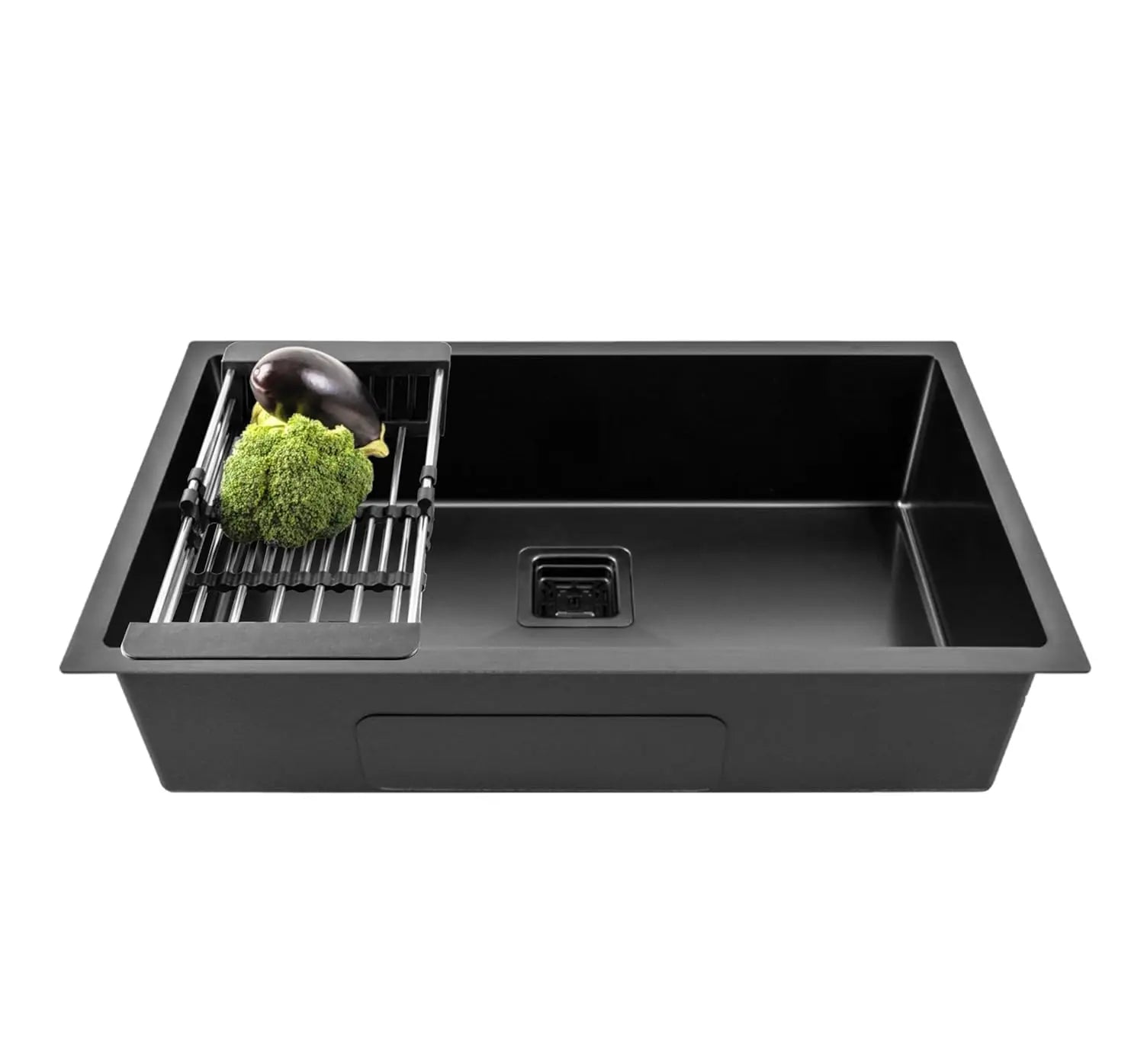 Fossa 27"x18"x10" Inch Single Bowl 304 Grade Stainless Steel Handmade Kitchen Sink-0